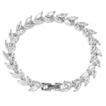 Stylish openable bracelet crystal studded festive casual jewelry for women 4