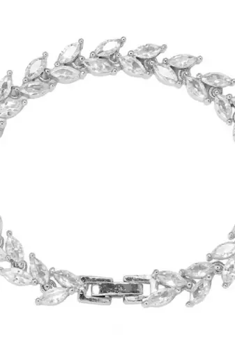 Stylish openable bracelet crystal studded festive casual jewelry for women