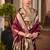 Maroon maroon woven designer saree with contrast border