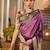 Purple purple woven designer saree with contrast border