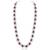 Silver plated maroon cubic zirconia & synthetic stone studded