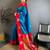 Blue ethnic motifs zari silk blend heavy work banarasi saree
