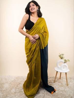 Multicolor woven design khadi saree 1