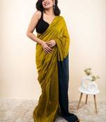 Multicolor woven design khadi saree