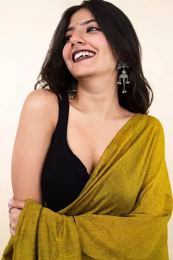 Multicolor woven design khadi saree