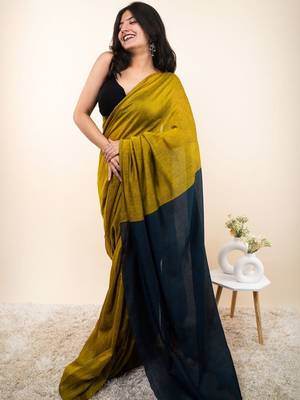 Multicolor woven design khadi saree 3