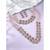 Women's crystal cz & beads studded short & long necklace earrings