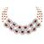 Women's crystal cz & beads studded short & long necklace earrings