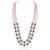 Women's crystal cz & beads studded short & long necklace earrings