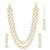 Cubic zirconia & crystal studded necklace earrings maangtikka jewelry