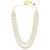 Cubic zirconia & crystal studded necklace earrings maangtikka jewelry