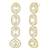 Cubic zirconia & crystal studded necklace earrings maangtikka jewelry