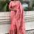 Pink woven design silk blend saree