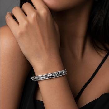 Cuff bracelet stylish wrist jewelry casual festive jewelry for women 1