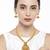 Women's indian traditional necklace earrings bharatanatyam jewelry set