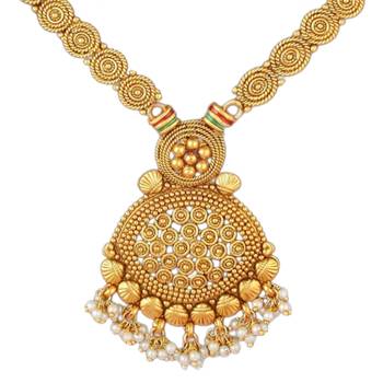 Women's indian traditional necklace earrings bharatanatyam jewelry set 3