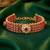 Ethnic rani pink openable bracelet for women crystal studded | festive stylish design jewellery