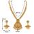 Women's indian traditional necklace earrings bharatanatyam jewelry set