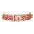 Ethnic rani pink openable bracelet for women crystal studded | festive stylish design jewellery