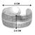 Silver plated cuff style bracelet floral engraved fashion jewellery gift for women