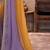 Mustard sequinned  chiffon saree