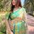 White woven design handloom kanjeevaram saree