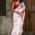 White floral printed saree