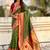 Olive woven design zari paithani saree with unstitched blouse piece