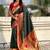 Green woven design zari silk blend handloom paithani saree