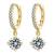 Austrian crystal fancy hoop earrings for women
