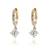 Austrian crystal fancy hoop earrings for women
