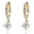 Austrian crystal fancy hoop earrings for women