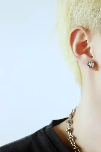 American diamond studded stud earings design jewelry for men