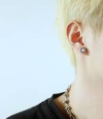 American diamond studded stud earings design jewelry for men