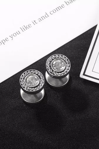American diamond studded stud earings design jewelry for men