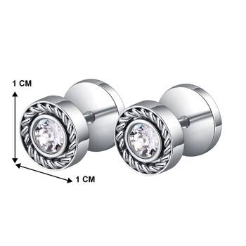 American diamond studded stud earings design jewelry for men 4