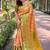 Peach woven design kanjeevaram saree