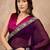 Purple women satin celebrity saree