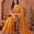 Mustard embroidered art silk saree