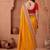Mustard embroidered art silk saree