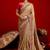Gold embellished embroidered silk blend heavy work saree