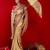 Gold embellished embroidered silk blend heavy work saree