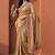 Gold embroidered art silk saree