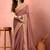 Rose ethnic motifs zari art silk heavy work saree