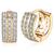Fancy hoop earrings cz studded festive casual wear jewelry for women