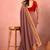 Rose ethnic motifs zari art silk heavy work saree