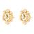 White lariya & kundan studded round stud earrings jewelry for women