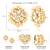 White lariya & kundan studded round stud earrings jewelry for women