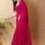 Magenta satin saree