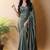 Olive silk blend saree